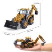 Diecast Excavator Backhoe Front Loader Truck 1/50 Metal Engineering Vehicle Construction Tractor Model Collection Bulldozer