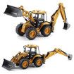 Diecast Excavator Backhoe Front Loader Truck 1/50 Metal Engineering Vehicle Construction Tractor Model Collection Bulldozer