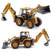 Diecast Excavator Backhoe Front Loader Truck 1/50 Metal Engineering Vehicle Construction Tractor Model Collection Bulldozer