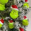 The Grinch LED Lights Battery Operated String Fairy Lights Decorations Indoor Home Decor Christmas Tree Lights Xmas, 3 Meters 20 LED Lights