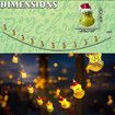 The Grinch LED Lights Battery Operated String Fairy Lights Decorations Indoor Home Decor Christmas Tree Lights Xmas, 3 Meters 20 LED Lights