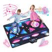 Dance Mat for Kids, 2 Player Light Up Dance Pad for Girls Boys, Large Electronic Dancing Music Games Toys, Christmas Birthday Gift