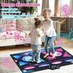 Dance Mat for Kids, 2 Player Light Up Dance Pad for Girls Boys, Large Electronic Dancing Music Games Toys, Christmas Birthday Gift