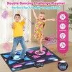 Dance Mat for Kids, 2 Player Light Up Dance Pad for Girls Boys, Large Electronic Dancing Music Games Toys, Christmas Birthday Gift