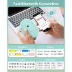 Label Maker Machine with Tape,Portable Bluetooth Label Printer,Wireless Mini Label Makers Thermal Sticker with Multiple Templates