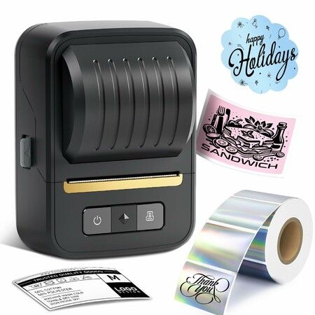 Label Makers,Label Maker Machine with Tape,Bluetooth Label Maker,Portable Thermal 2 Inch Label Printer,Sticker Printer for Phones & PC