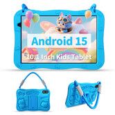 10.1 Inch Android 15 Tablet with 1280 x 800 HD Display,8GB RAM 32GB ROM,WiFi,Bluetooth,Dual Camera,Parental Control for Boys and Girls(Blue)