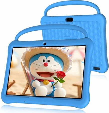 Tablet 10 inch Android 13 Tablets with 4GB RAM,64GB ROM with Parental Control, Time Limits, 6000mAh Battery,Dual Camera,WiFi, Bluetooth for Boys(Blue)