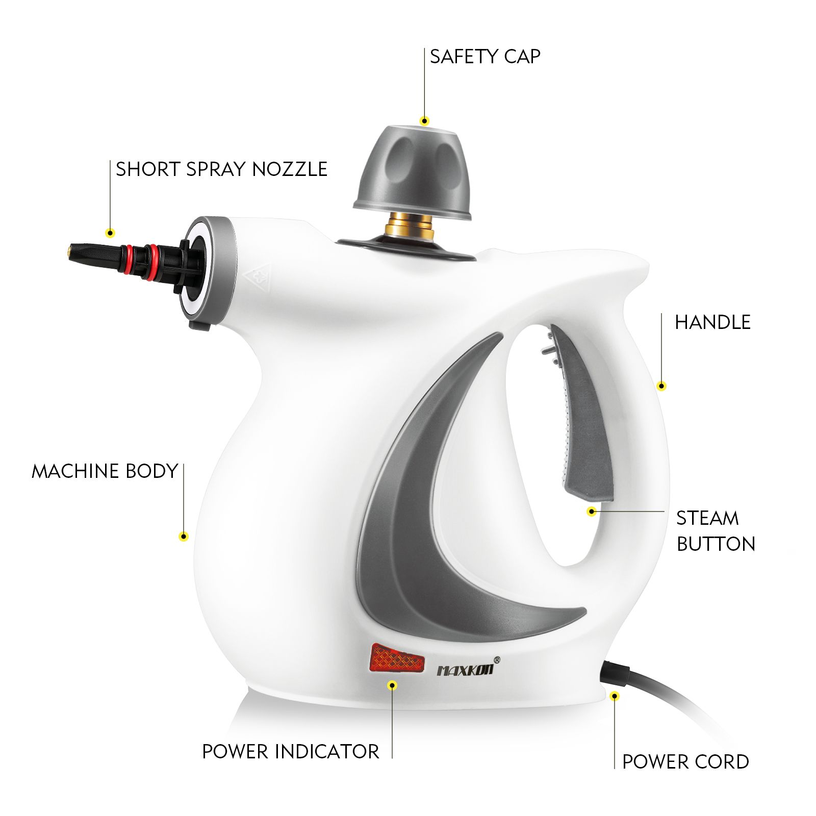10 in 1 Steam Cleaner Mop Handheld Steamer Floor Carpet Sofa Couch Car Window Upholstery Cleaning System Portable High Pressure Home Kitchen Bathroom