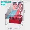 Arcade Basketball Game Set 4 Balls LED Electronic Scorer Childrens Sports Dual Shot 2 Players Basket Ball Hoops System Indoor Outdoor Play Competition