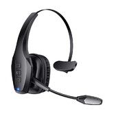 Trucker Headset, Headset with Mic, Headsets with Dual Noise Cancelling Microphone and Mute Button for Cell Phones