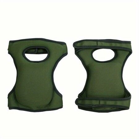 1 Pair Gardening Knee Pads Soft Neoprene Foam Thick Construction Work Roofing Heavy Duty Adjustable Strap Women Men Christmas Gift COL Green