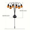 1 Pack Includes 6 Small Pumpkin Lights Always On LED Halloween Solar Ground Lights Ideal For Outdoor Halloween Decorations