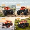 Waterproof Monster Truck Toys 1:16 Amphibious Remote Control Car All Terrain Off-Road Pickup Truck 4WD RC Cars Toys-Orange