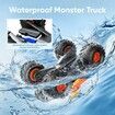 Waterproof Monster Truck Toys 1:16 Amphibious Remote Control Car All Terrain Off-Road Pickup Truck 4WD RC Cars Toys-Orange