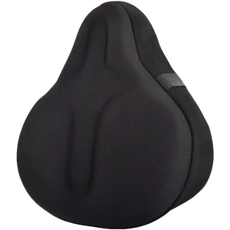 Bike Seat Cover Wide Gel Exercise Cushion Women Men Comfort Fits Spin Stationary Cruiser Bikes  Cycling Water Dust Resistant