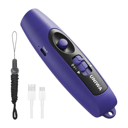 Electronic Whistle with USB Charging Cable, 3 Tone and 3 High Volume Hand Emergency Whistle for Referee Coaches Teacher, Blue