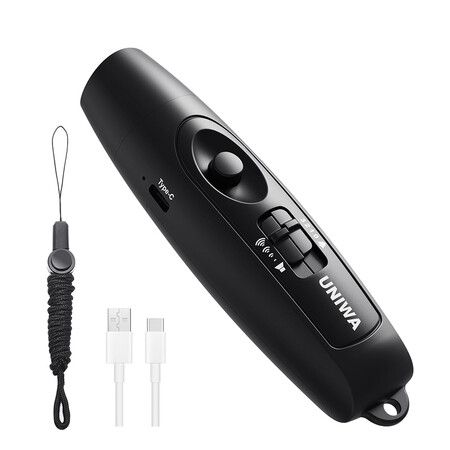 Electronic Whistle with USB Charging Cable, 3 Tone and 3 High Volume Hand Emergency Whistle for Referee Coaches Teacher, Black