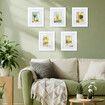 Photo Frames Set Craft Display Pictures Framing 5Pcs White Art Work Decor Wall Gallery Hanging Tabletop Family Childrens Drawings Canvas 8x10Inch