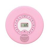 Portable CD Player with Stereo Speakers, Personal Walkman CD Player for Car with Headphones, USB Port, Bluetooth and AUX Output (Pink)