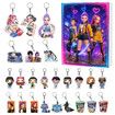 KPOP Demon Hunters Christmas Countdown Advent Calendar 2D Flat Pendant 24 Day Hanging Ornaments For Chrisimas Gift Decoration