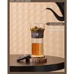 Modern Glass Tea Infuser Teapot,Smart One Touch Tea Maker for Loose Tea Diffusers with Insulated Mug and Portable Tea Kits