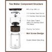 Modern Glass Tea Infuser Teapot,Smart One Touch Tea Maker for Loose Tea Diffusers with Insulated Mug and Portable Tea Kits