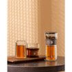 Modern Glass Tea Infuser Teapot,Smart One Touch Tea Maker for Loose Tea Diffusers with Insulated Mug and Portable Tea Kits