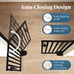 Retractable Safety Gate Pet Dog Cat Extra Tall Fence Enclosure Guard Security Barrier Fencing for Stairs Doorway Kitchen 3 Width Adjustable Extension