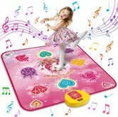 Unicorn Dance Mat Toys for 3 to 12 Year Old Girls, Dance Pad with LED Lights, Built in Music, 6 Game Modes, Electronic Dancing Mat