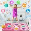 Unicorn Dance Mat Toys for 3 to 12 Year Old Girls, Dance Pad with LED Lights, Built in Music, 6 Game Modes, Electronic Dancing Mat