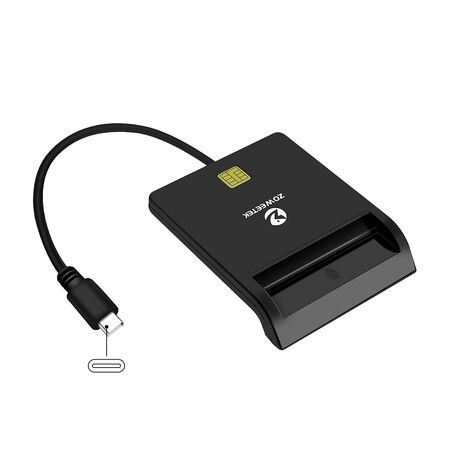 Type C CAC Reader,Smart CAC Card Reader USB C for DOD Common Access CAC,Compatible with Windows,Mac OS