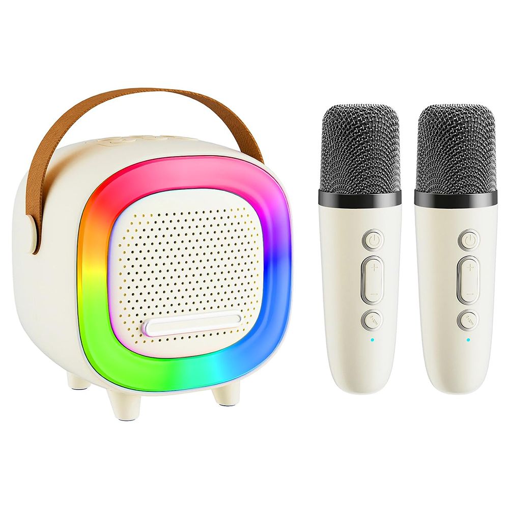 Mini Karaoke Machine Speaker for Kids, Portable Bluetooth with 2 ...