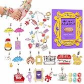 Christmas Jewellery Countdown  Advent Calendar 24 Days Bracelet DIY Jewelry Making Kit,Charm Bracelet Making Kits