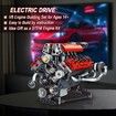 V8 Engine That Works, Visible Car Engine Model Kit with Motor and Lights,Car Engine Kit with App Control Kit, STEM Toys Gifts for Boys 14+ (660 PCS)