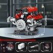 V8 Engine That Works, Visible Car Engine Model Kit with Motor and Lights,Car Engine Kit with App Control Kit, STEM Toys Gifts for Boys 14+ (660 PCS)