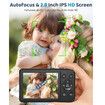 5K Digital Camera, 72MP UHD Digital Cameras for Photography, Autofocus Point and Shoot Small Camera with Flash for Boys Girls, 32GB SD Card, Black