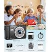 5K Digital Camera, 72MP UHD Digital Cameras for Photography, Autofocus Point and Shoot Small Camera with Flash for Boys Girls, 32GB SD Card, Black