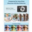 5K Digital Camera, 72MP UHD Digital Cameras for Photography, Autofocus Point and Shoot Small Camera with Flash for Boys Girls, 32GB SD Card, Black