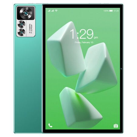 Android 13 Tablet 10Inch 6GB RAM 128GB ROM 8000mAh Battery 24+48MP Camera HD Screen Color Lt Green