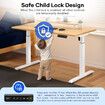 Electric Stand Up Desk Frame Adjustable Rising Base Legs for Sit and Standup Table Workstation Computer Heavy Duty Motorised Underframe Single Motor