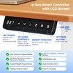 Electric Stand Up Desk Frame Adjustable Rising Base Legs for Sit and Standup Table Workstation Computer Heavy Duty Motorised Underframe Single Motor
