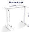 Electric Stand Up Desk Frame Adjustable Rising Base Legs for Sit and Standup Table Workstation Computer Heavy Duty Motorised Underframe Single Motor