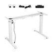 Electric Stand Up Desk Frame Adjustable Rising Base Legs for Sit and Standup Table Workstation Computer Heavy Duty Motorised Underframe Single Motor