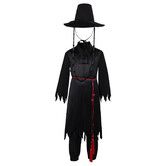Mens Boys Kpops Jinu Costume Black Sajaboy Jinu Cosplay Costumes Coat Shirt Pant Belt Hat Outfits Halloween Suit Size : Medium