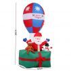 Jingle Jollys Christmas Inflatable Santa in Ballon 2.8M Height LED Decorations Illuminated