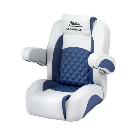 Seamanship Reclining Captain Boat Seat 90掳-155掳 Recline, 19cm Thick Cushion
