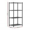 Artiss 4-Tier Shelving Unit Adjustable Garage Storage Shelves Kitchen Rack Steel