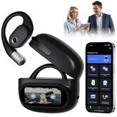 AI Translation Earbuds Real Time,164 Language Translator EarBuds with LED,Wireless Earphones Bluetooth Headphones for Business Travel Study