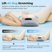 3 in 1 Electric Lumbar Support Pillow with Heat, Adjustable Smooth Spine Back Massager for Lower Back Pressure Relief for Bed and Chair